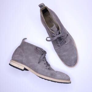 BANANA REPUBLIC Arley Suede Boot Taupe Grey OrthoLite Desert Lace Up Men's 12M